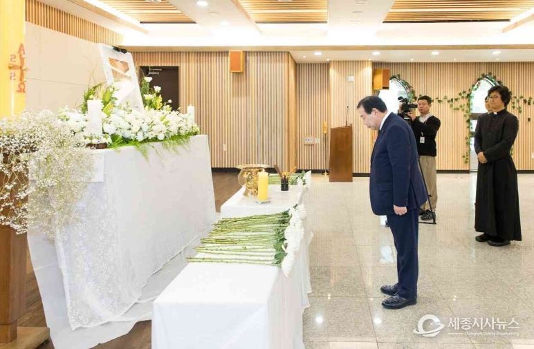 최민호 세종시장, 프란치스코 교황 선종에 깊은 애도