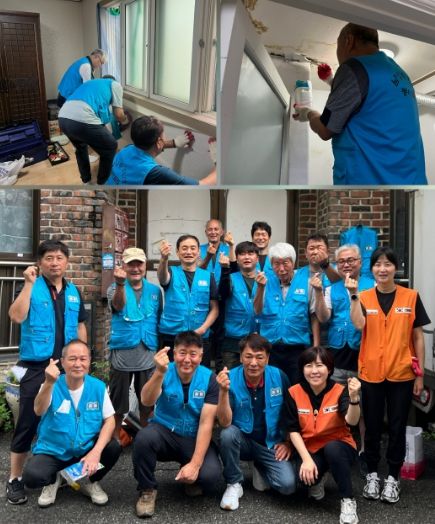 남양주 다산봉사클럽, 오남읍 취약계층을 위한 ‘정기 집수리 봉사’